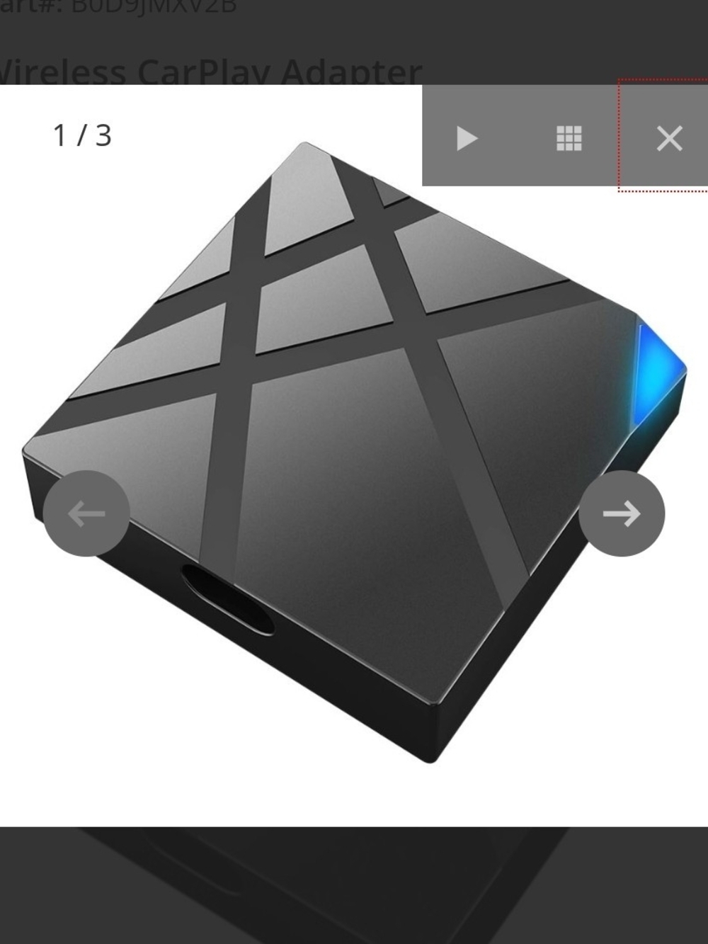 Wireless CarPlay Adapter - Black